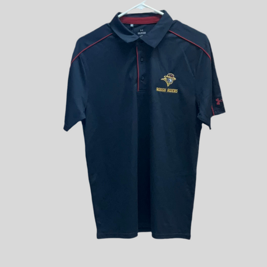 Mens Tech Polo UA Black/Cardinal