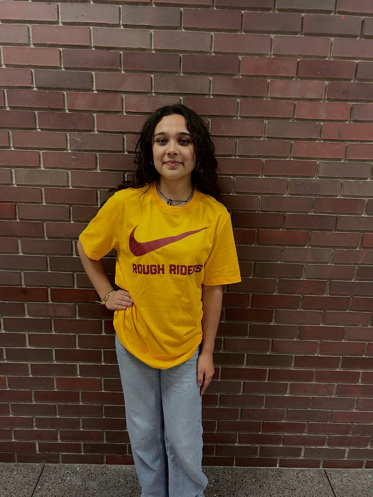 Yellow Nike Swoop T-Shirt