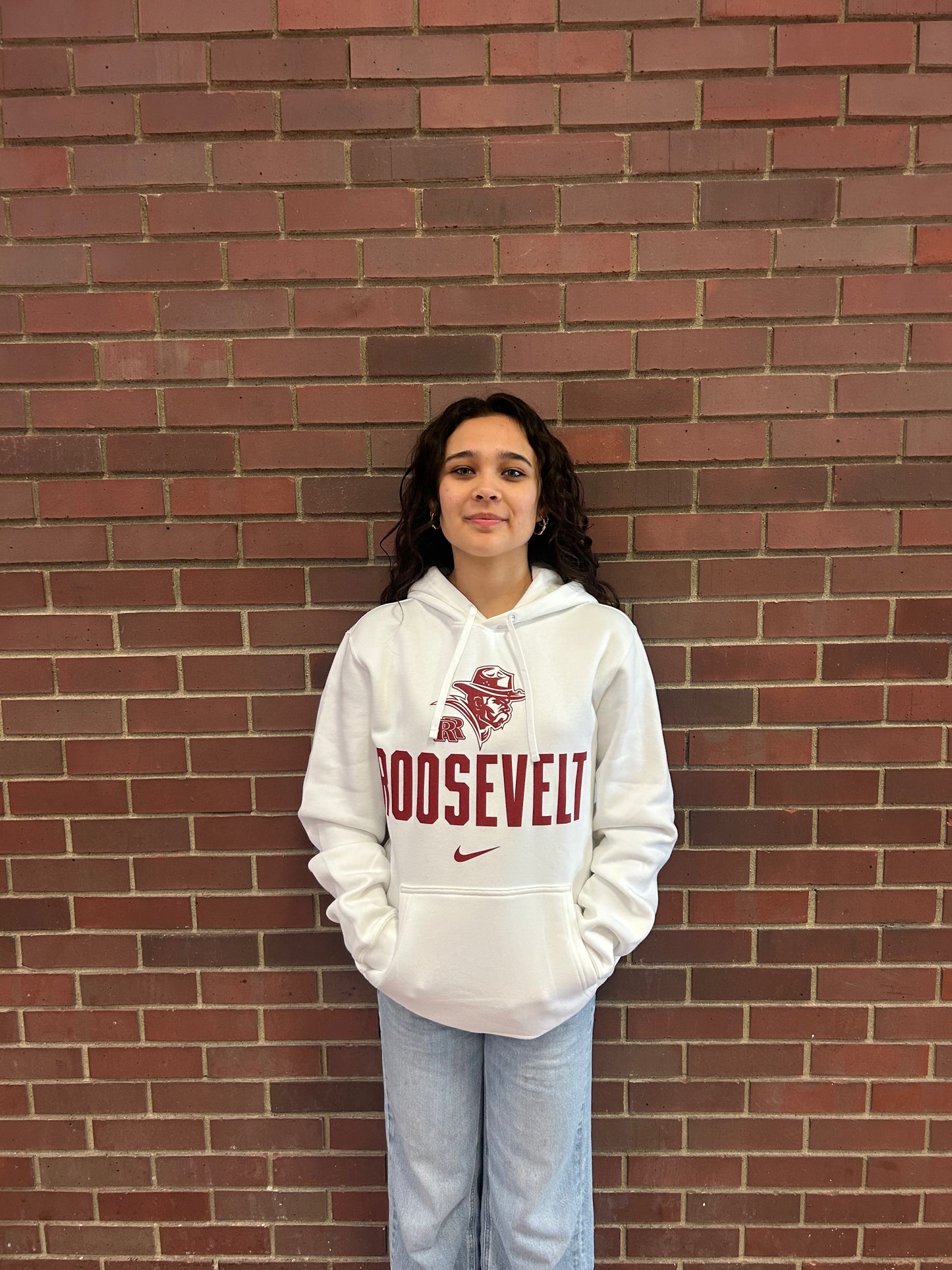 White Nike hoodie