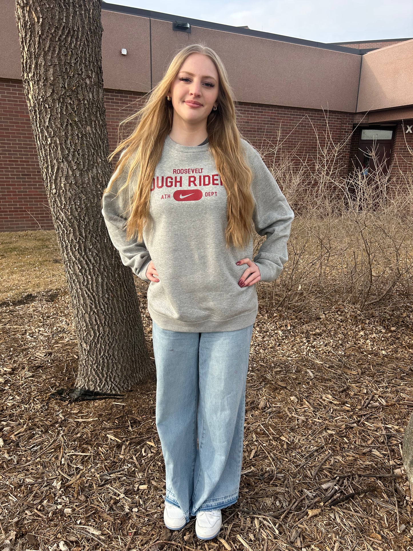 Grey Nike Crew