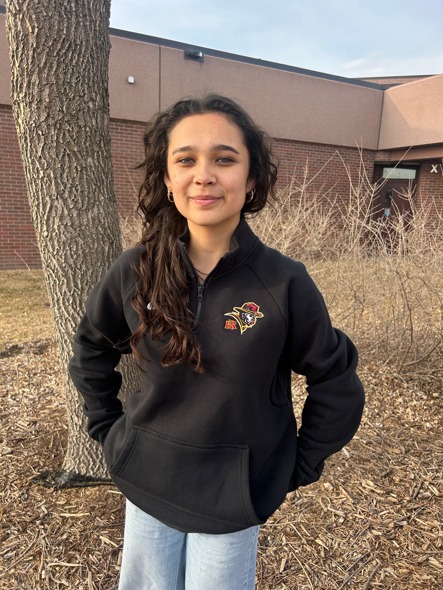 Sweatshirt - Nike 3/4 Zip Club Fleece