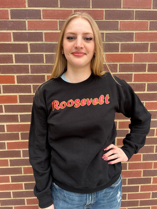 Sweatshirt-Crewneck Roosevelt-Black
