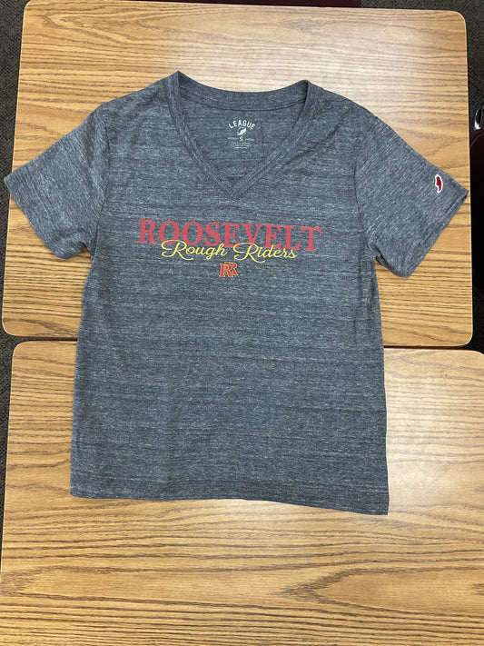 V neck Fall heather T-shirt