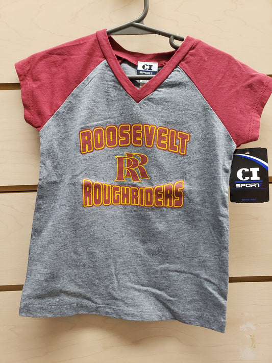Toddler Shirt - Red/Gray SS