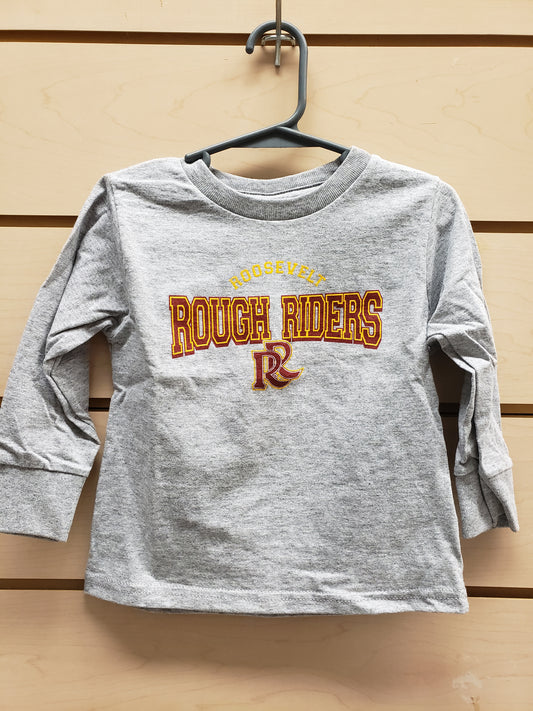 Toddler Shirt - Grey Rough Rider Long Sleeve
