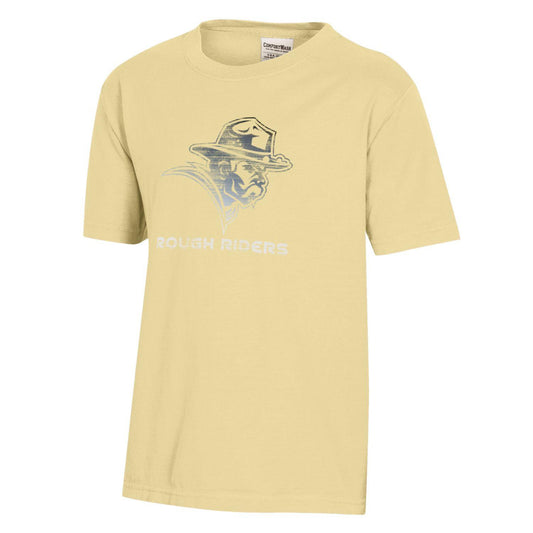 Youth-ComfortWash Tee - Gold Logo Burnout